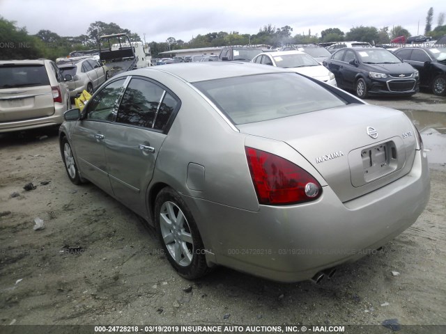 1N4BA41E74C906468 - 2004 NISSAN MAXIMA SE/SL TAN photo 3