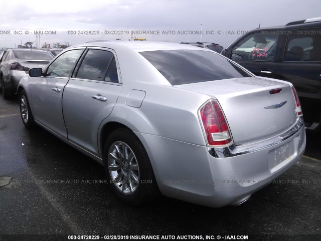 2C3CCACG5CH191518 - 2012 CHRYSLER 300 LIMITED SILVER photo 3