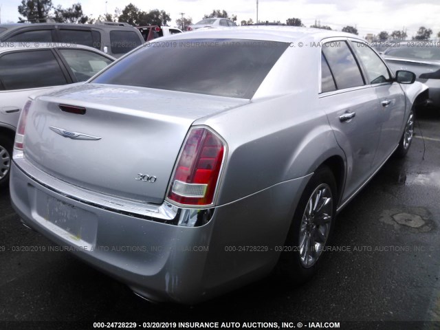 2C3CCACG5CH191518 - 2012 CHRYSLER 300 LIMITED SILVER photo 4