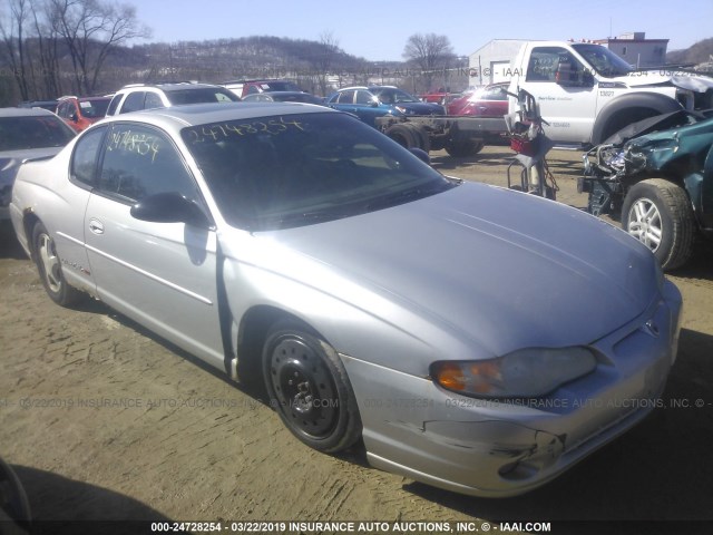 2G1WX12K6Y9290362 - 2000 CHEVROLET MONTE CARLO SS ვერცხლისფერი ფოტო 1