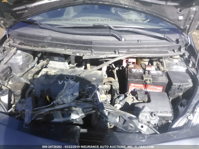 JTDBT903071095131 - 2007 TOYOTA YARIS BLACK photo 10