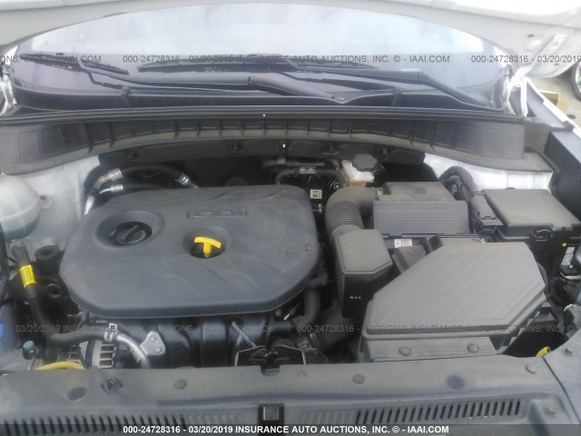 KM8J33A4XJU676573 - 2018 HYUNDAI TUCSON LIMITED/SPORT AND ECO/SE WHITE photo 10