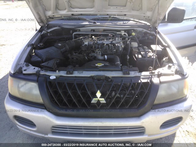 JA4LS21H62J025936 - 2002 MITSUBISHI MONTERO SPORT ES/SPORT LS SILVER photo 10