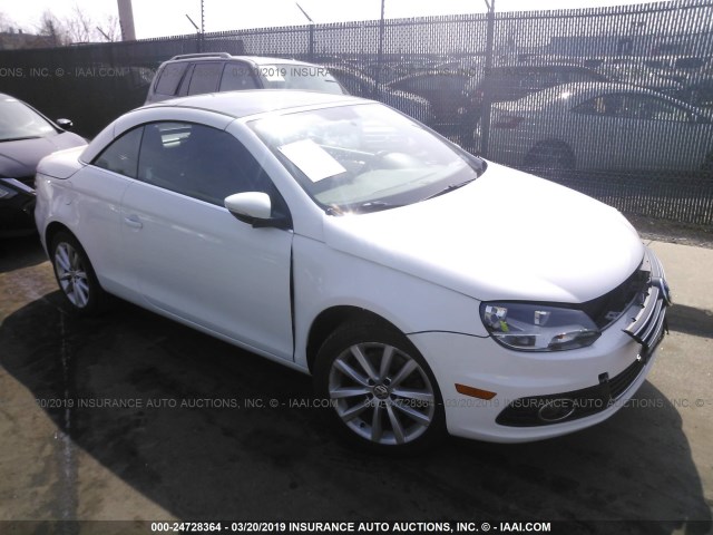 WVWBW8AH6EV007054 - 2014 VOLKSWAGEN EOS KOMFORT/SPORT WHITE photo 1