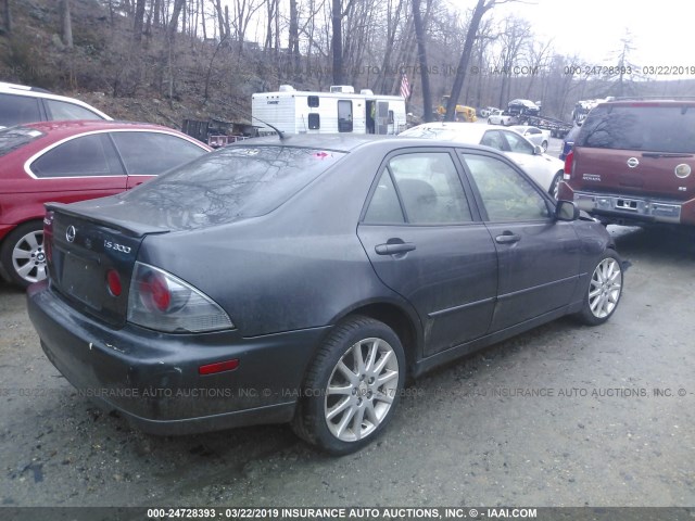 JTHBD192940085173 - 2004 LEXUS IS 300 GRAY photo 4