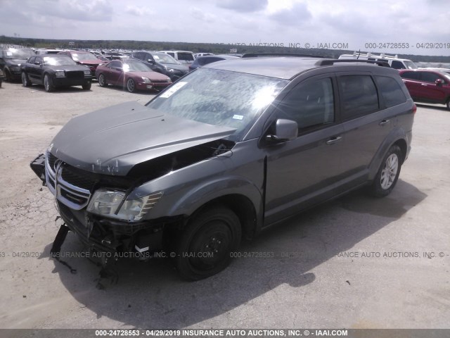 3C4PDCBG9DT618876 - 2013 DODGE JOURNEY SXT GRAY photo 2