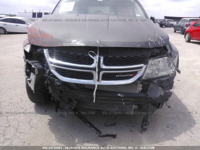 3C4PDCBG9DT618876 - 2013 DODGE JOURNEY SXT GRAY photo 6