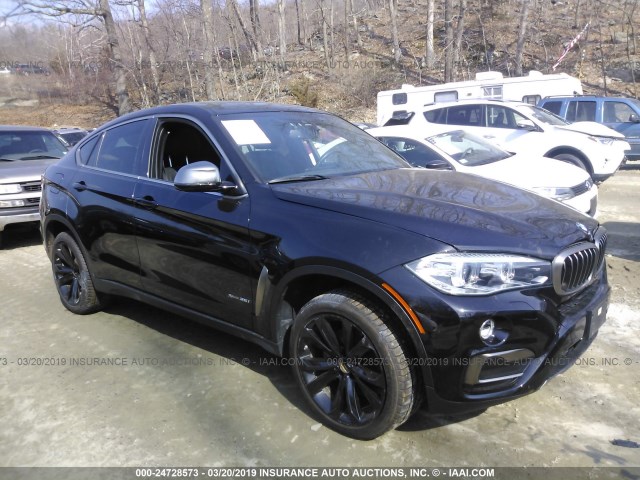 5UXKU2C35H0U28381 - 2017 BMW X6 XDRIVE35I BLACK photo 1