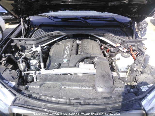 5UXKU2C35H0U28381 - 2017 BMW X6 XDRIVE35I BLACK photo 10