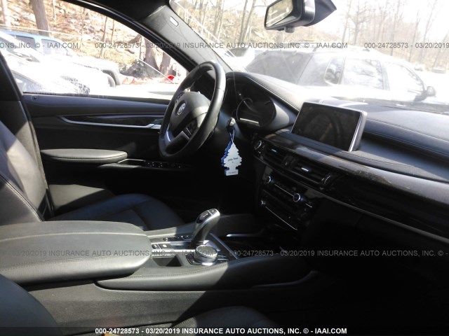 5UXKU2C35H0U28381 - 2017 BMW X6 XDRIVE35I BLACK photo 5