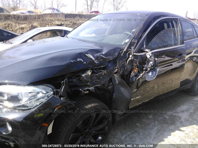 5UXKU2C35H0U28381 - 2017 BMW X6 XDRIVE35I BLACK photo 6