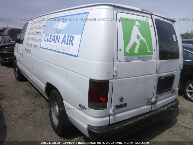 1FTRE14W74HA33131 - 2004 FORD ECONOLINE E150 VAN WHITE photo 3