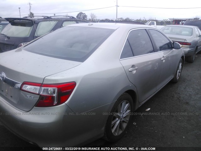4T4BF1FK5DR292721 - 2013 TOYOTA CAMRY L/SE/LE/XLE Qəhvəyi foto 4