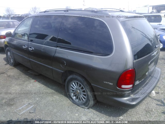 1C4GP64L4XB507306 - 1999 CHRYSLER TOWN & COUNTRY LIMITED GRAY photo 3