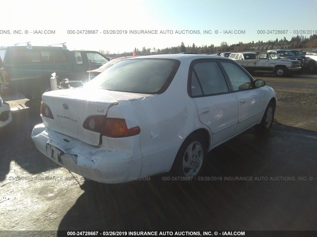 1NXBR12E91Z520295 - 2001 TOYOTA COROLLA CE/LE/S WHITE photo 4