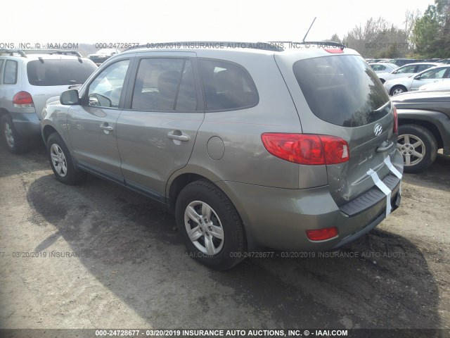 5NMSG13D99H233025 - 2009 HYUNDAI SANTA FE GLS GRAY photo 3