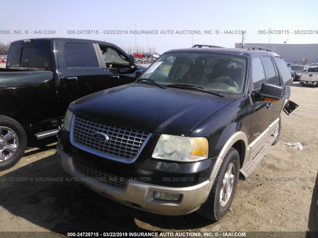 1FMPU17576LA57972 - 2006 FORD EXPEDITION EDDIE BAUER BLACK photo 2