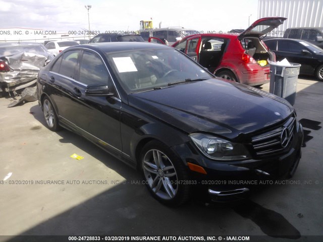 WDDGF4HB5EG242605 - 2014 MERCEDES-BENZ C 250 BLACK photo 1