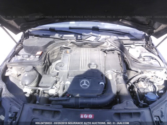 WDDGF4HB5EG242605 - 2014 MERCEDES-BENZ C 250 BLACK photo 10