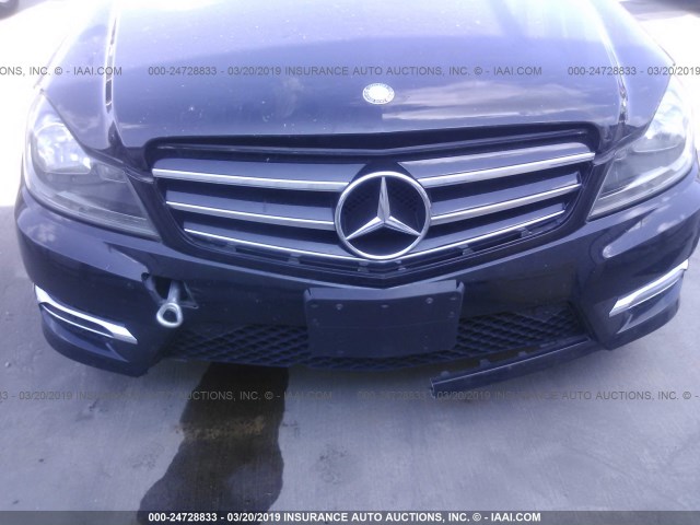 WDDGF4HB5EG242605 - 2014 MERCEDES-BENZ C 250 BLACK photo 6