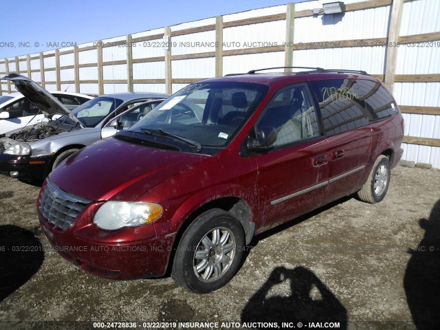 2A4GP54L56R748053 - 2006 CHRYSLER TOWN & COUNTRY TOURING RED photo 2