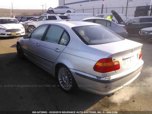 WBAEV53442KM19248 - 2002 BMW 330 I SILVER photo 3