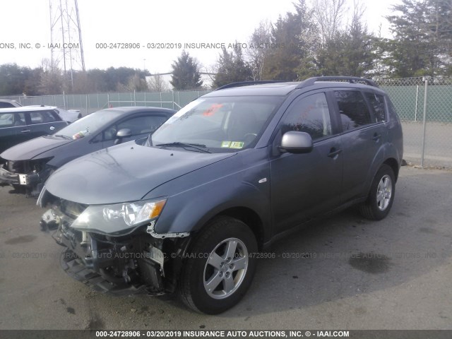 JA4MS31X67Z005342 - 2007 MITSUBISHI OUTLANDER ES/LS GRAY photo 2