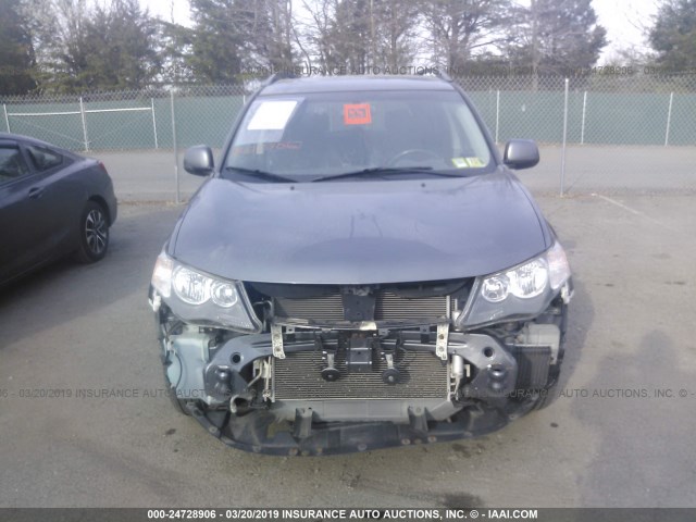 JA4MS31X67Z005342 - 2007 MITSUBISHI OUTLANDER ES/LS GRAY photo 6