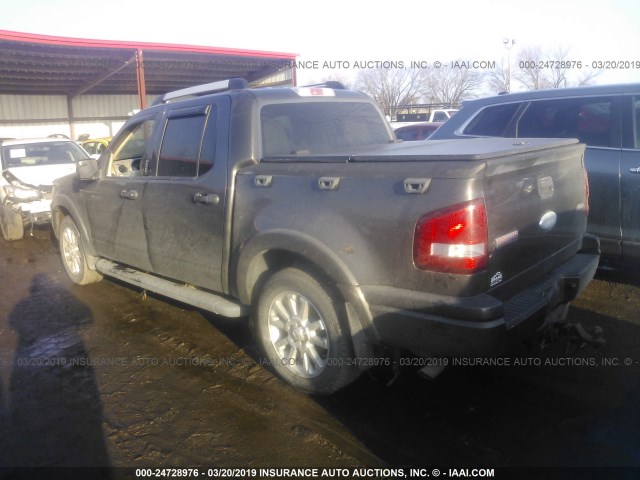 1FMEU53K87UA32830 - 2007 FORD EXPLORER SPORT TR LIMITED GRAY photo 3