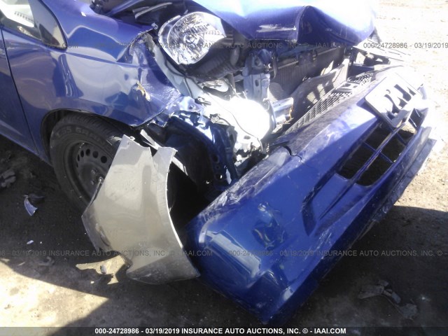 JHMGE8G20AS021084 - 2010 HONDA FIT BLUE photo 6