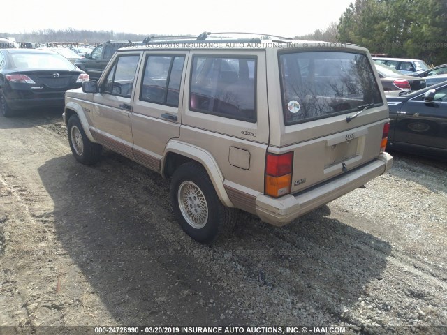 1J4FJ78S1RL133524 - 1994 JEEP CHEROKEE GOLD photo 3