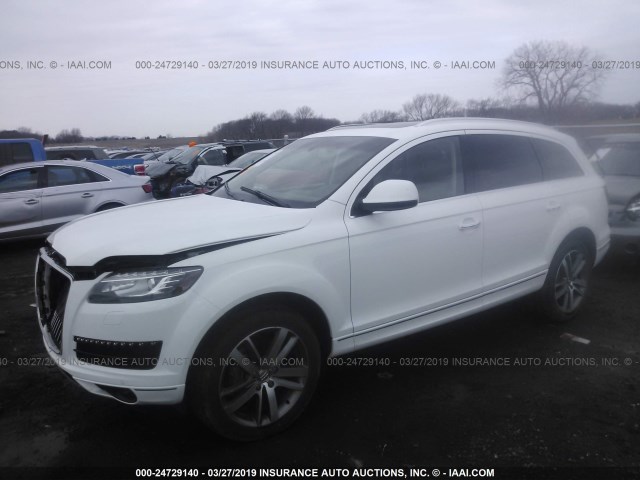 WA1LGAFE7BD009608 - 2011 AUDI Q7 PREMIUM PLUS WHITE photo 2