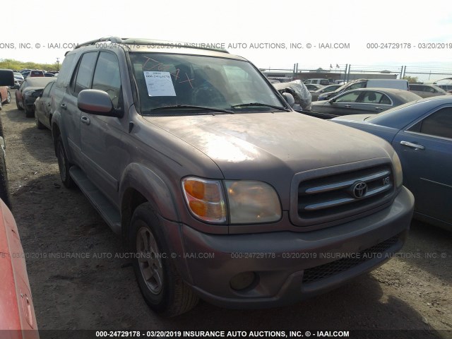 5TDZT38A12S100945 - 2002 TOYOTA SEQUOIA LIMITED GRAY photo 1