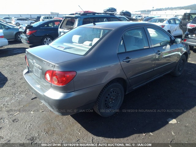 1NXBR32E95Z371484 - 2005 TOYOTA COROLLA CE/LE/S GRAY photo 4