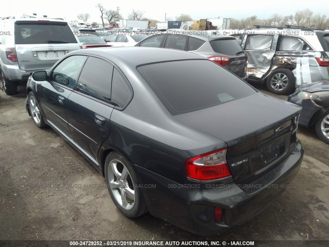 4S3BL616X97219705 - 2009 SUBARU LEGACY 2.5I GRAY photo 3