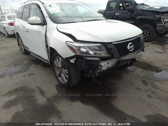 5N1AR2MM6EC701534 - 2014 NISSAN PATHFINDER S/SV/SL/PLATINUM WHITE photo 6