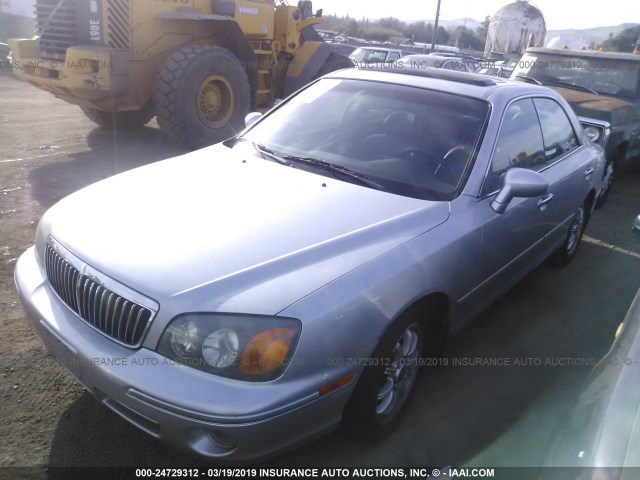 KMHFU45E02A209709 - 2002 HYUNDAI XG 350 SILVER photo 2