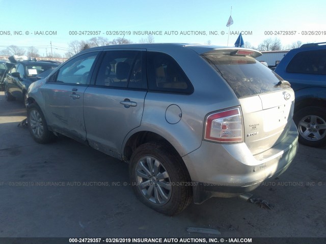 2FMDK38C47BB35272 - 2007 FORD EDGE SEL SILVER photo 3