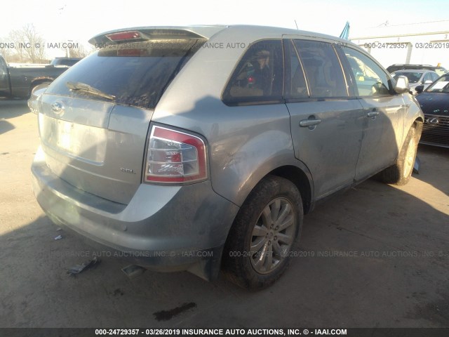 2FMDK38C47BB35272 - 2007 FORD EDGE SEL SILVER photo 4