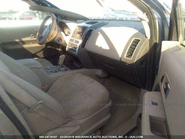 2FMDK38C47BB35272 - 2007 FORD EDGE SEL SILVER photo 5