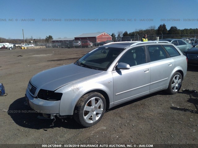 WAUVT68E74A131486 - 2004 AUDI A4 3.0 AVANT QUATTRO SILVER photo 2