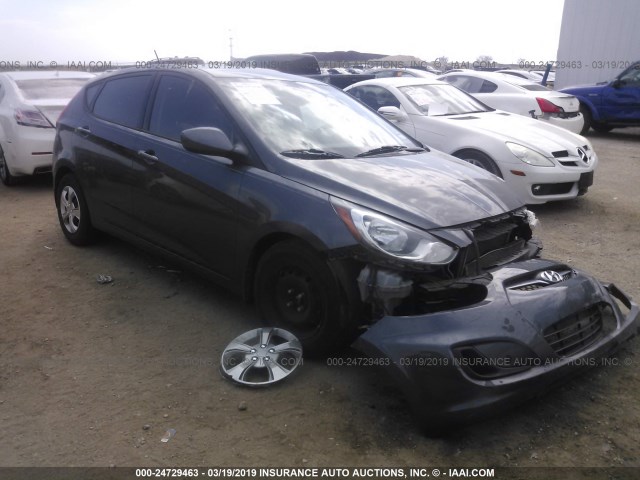 KMHCT5AE6DU100402 - 2013 HYUNDAI ACCENT GLS/GS GRAY photo 1