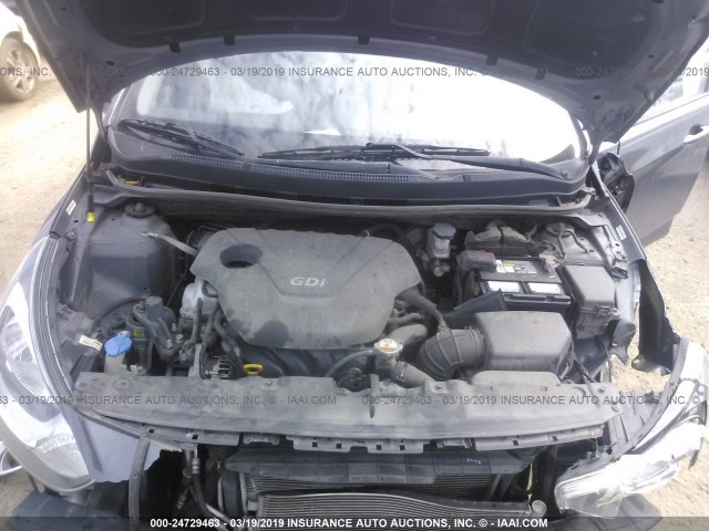 KMHCT5AE6DU100402 - 2013 HYUNDAI ACCENT GLS/GS GRAY photo 10