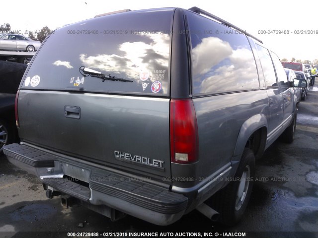 1GNFK16R7XJ475902 - 1999 CHEVROLET SUBURBAN K1500 GRAY photo 4