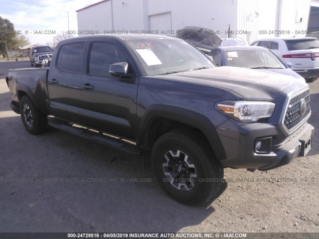 3TMDZ5BN0JM054460 - 2018 TOYOTA TACOMA DBL CAB/SR5/TRD SPORT/OR GRAY photo 1