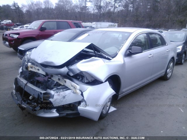 1G1ZG57B39F139436 - 2009 CHEVROLET MALIBU LS SILVER photo 2