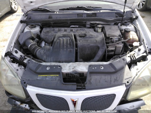 1G2AS18H497239977 - 2009 PONTIAC G5 WHITE photo 10