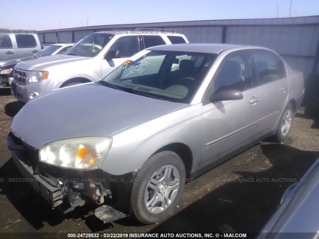 1G1ZS58F47F224668 - 2007 CHEVROLET MALIBU LS SILVER photo 2