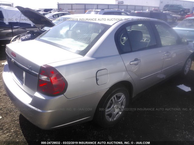 1G1ZS58F47F224668 - 2007 CHEVROLET MALIBU LS SILVER photo 4