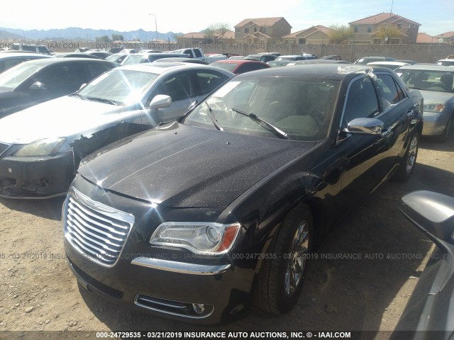 2C3CCACGXCH255973 - 2012 CHRYSLER 300 LIMITED BLACK photo 2